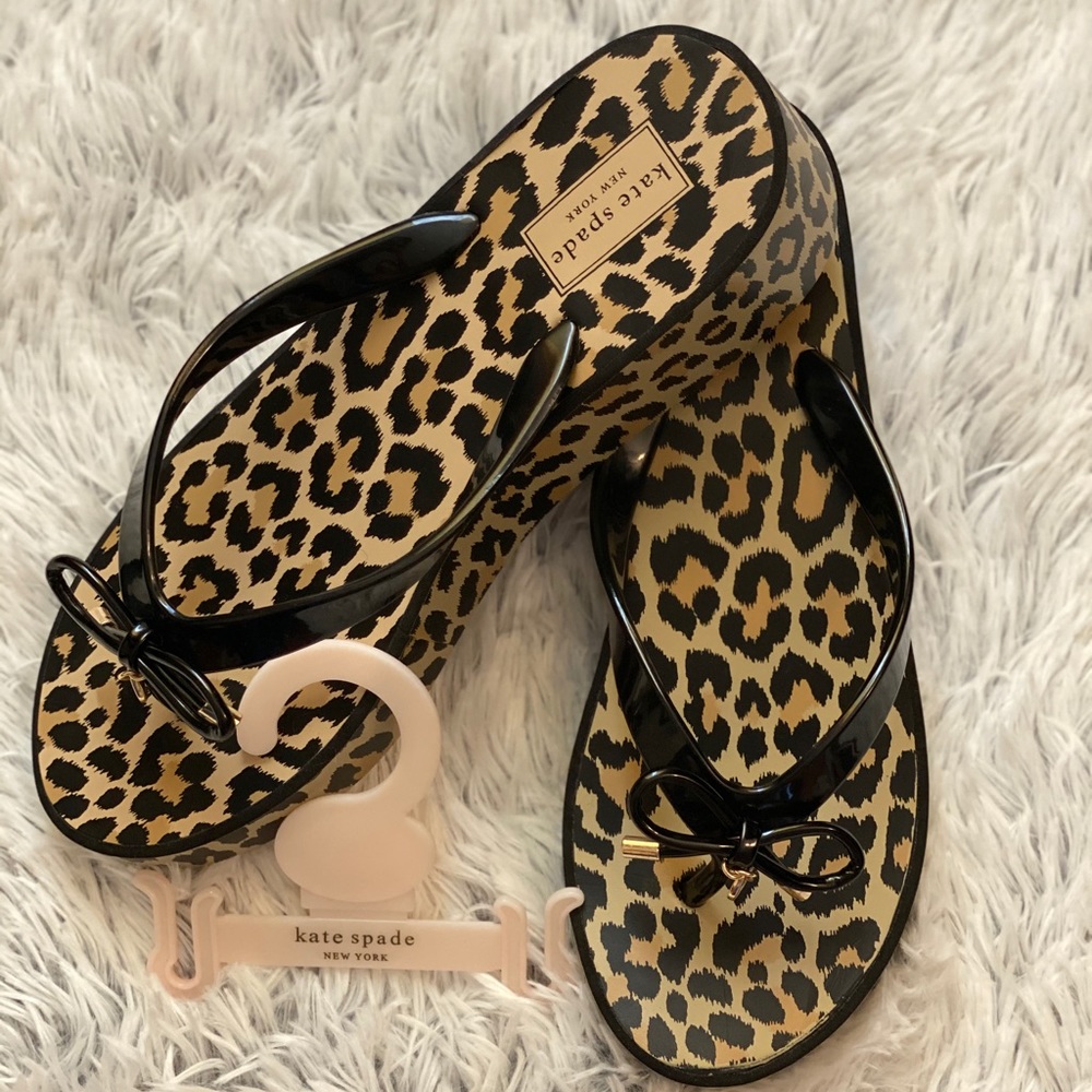 KATE SPADES RHETT WEDGE Thong sandals SZ9